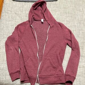Lightweight hooded jogger zip up jacket
